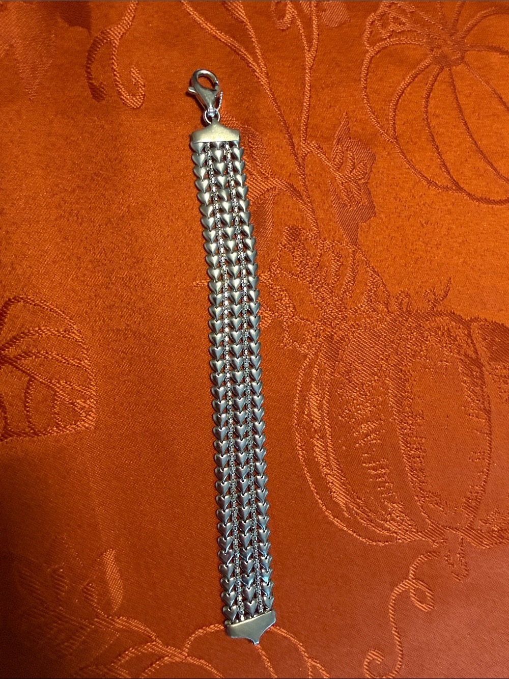 Ross-Simons sterling silver Multi-Strand heart Bracelet